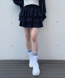 裏毛ティアードスカート