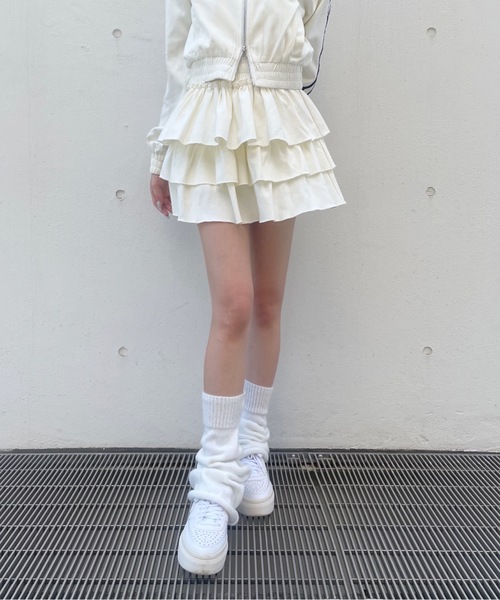 one way(ワンウェイ)の「裏毛ティアードスカート(スカート・レディース・ホワイト/ネイビー/グレー/チャコールグレー/ベージュ・FREE)」の6枚目の写真