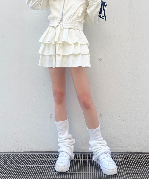 one way(ワンウェイ)の「裏毛ティアードスカート(スカート・レディース・ホワイト/ネイビー/グレー/チャコールグレー/ベージュ・FREE)」の7枚目の写真