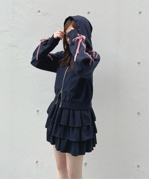 one way(ワンウェイ)の「裏毛ティアードスカート(スカート・レディース・ホワイト/ネイビー/グレー/チャコールグレー/ベージュ・FREE)」の14枚目の写真