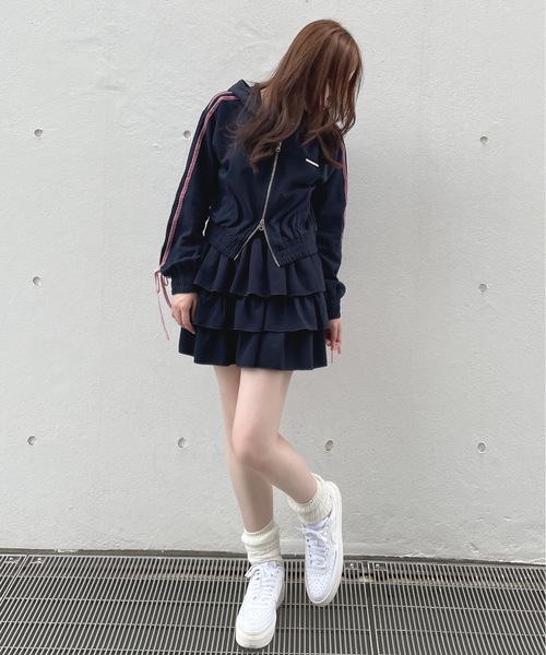 one way(ワンウェイ)の「裏毛ティアードスカート(スカート・レディース・ホワイト/ネイビー/グレー/チャコールグレー/ベージュ・FREE)」の15枚目の写真