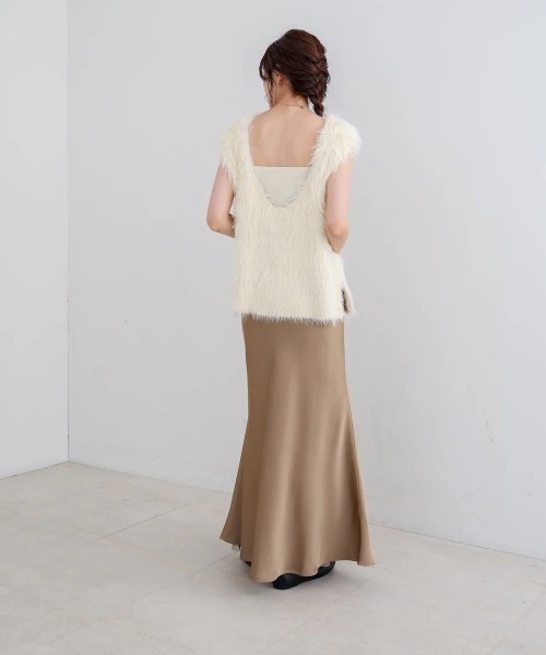 Bab（バブ）の「前後2WAYシャギーベスト（ベスト・レディース・アイボリー/グレー/ベージュ・FREE）」の22枚目の写真