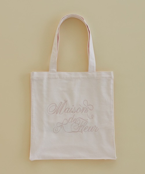ブランドロゴ刺繍スクエアトートバッグ（トートバッグ）｜Maison de