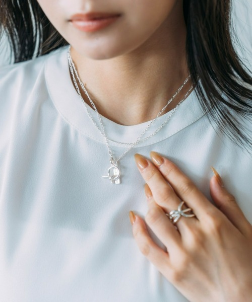 Nothing And Others(ナッシングアンドアザーズ)の「「Nothing And Others/ナッシングアンドアザーズ」Tinyknott Multi Necklace(ネックレス・レディース・シルバー・FREE)」の2枚目の写真
