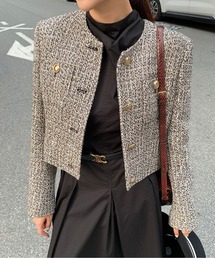 ノーカラーコート（ツイード）ファッション通販 - ZOZOTOWN