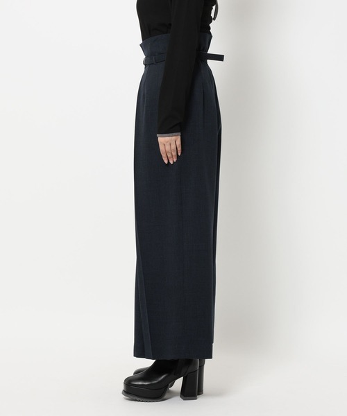 HARE（ハレ）の「チェックハイウエストタックパンツ(HARE)（その他パンツ・レディース・グレー/ネイビー・FREE）」の13枚目の写真