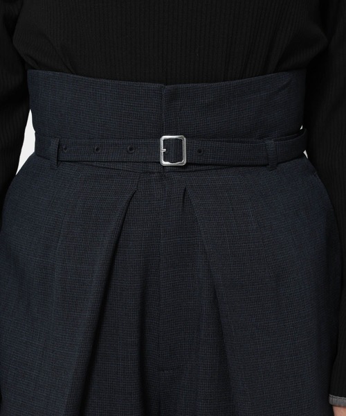 HARE（ハレ）の「チェックハイウエストタックパンツ(HARE)（その他パンツ・レディース・グレー/ネイビー・FREE）」の15枚目の写真