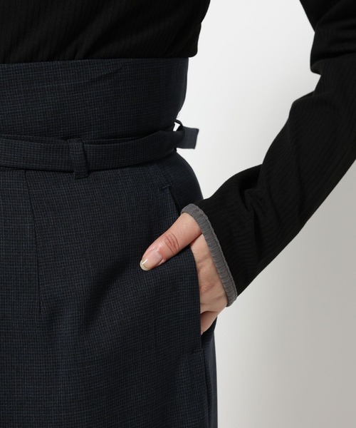 HARE（ハレ）の「チェックハイウエストタックパンツ(HARE)（その他パンツ・レディース・グレー/ネイビー・FREE）」の16枚目の写真