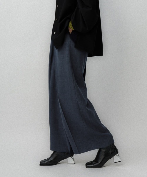 HARE（ハレ）の「チェックハイウエストタックパンツ(HARE)（その他パンツ・レディース・グレー/ネイビー・FREE）」の10枚目の写真