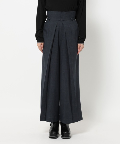 HARE（ハレ）の「チェックハイウエストタックパンツ(HARE)（その他パンツ・レディース・グレー/ネイビー・FREE）」の11枚目の写真