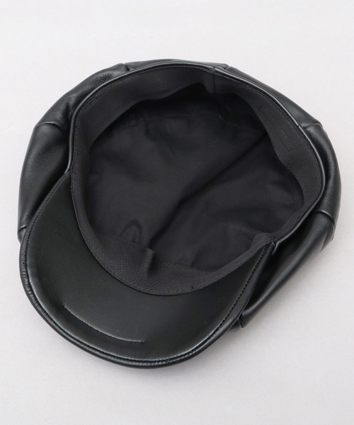 本革 ラムレザー（羊革） ビッグフォルム キャスケットハンチング