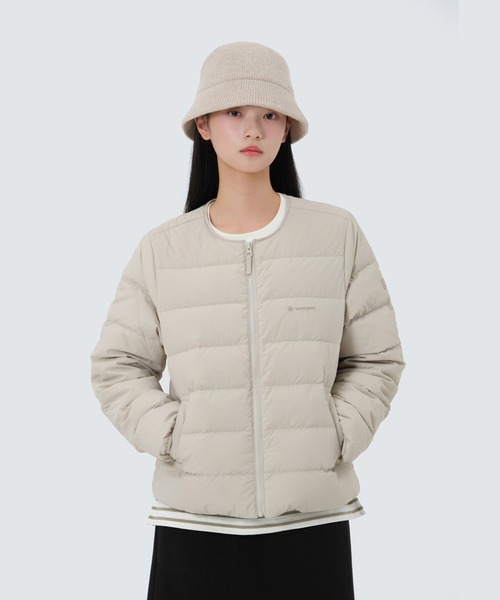 Snow Peak(スノーピーク)の「SnowPeak / Land Wmn's LW Down Jacket ランドウィメンズ LW ダウンジャケット 海外限定(ダウンジャケット/コート・レディース・ブラック/オリーブ/ライトベージュ/アイボリー・S/M/L)」の3枚目の写真