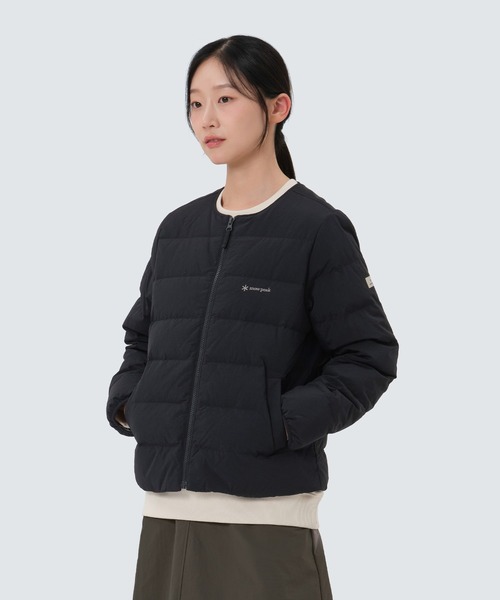 Snow Peak(スノーピーク)の「SnowPeak / Land Wmn's LW Down Jacket ランドウィメンズ LW ダウンジャケット 海外限定(ダウンジャケット/コート・レディース・ブラック/オリーブ/ライトベージュ/アイボリー・S/M/L)」の2枚目の写真