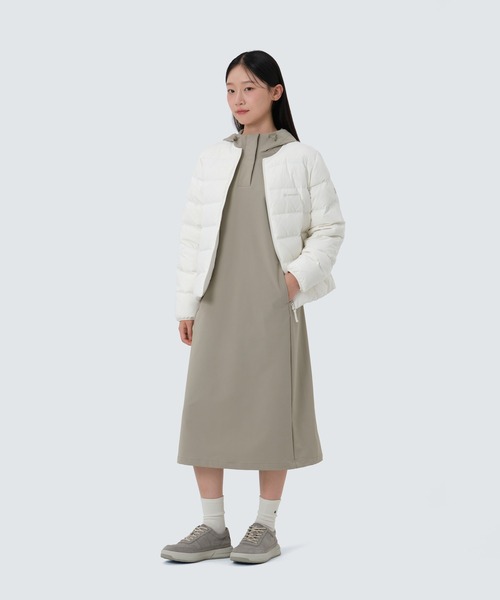 Snow Peak(スノーピーク)の「SnowPeak / Land Wmn's LW Down Jacket ランドウィメンズ LW ダウンジャケット 海外限定(ダウンジャケット/コート・レディース・ブラック/オリーブ/ライトベージュ/アイボリー・S/M/L)」の20枚目の写真