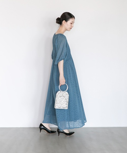 ROSSO ジャガードギャザーパフドレス ジャガードギャザーパフドレス（ワンピース）｜URBAN RESEARCH