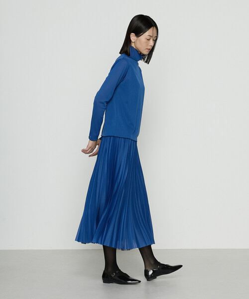 COMME CA（コムサ）の「ソフトチュール×ウーリー分繊トリコット広巾 スカート（スカート・レディース・ブルー系その他/ミント/チャコール/キャメル・9号/7号/11号）」の18枚目の写真