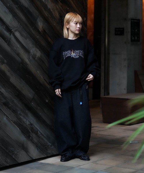THRASHER(スラッシャー)の「【THRASHER /スラッシャー】裏起毛 プリントトレーナ- クルーネック ヘビースウェット(スウェット・メンズ・グレー/ブラック・LARGE/MEDIUM/X-LARGE)」の10枚目の写真