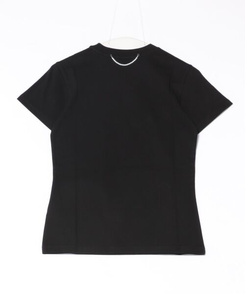 Scrap Book（スクラップブック）の「【KIMHEKIM】MINI HEART PATCH SLIM FIT-T-SHIRT（Tシャツ/カットソー・レディース・ホワイト/ブラック・M）」の3枚目の写真