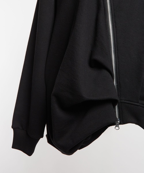 gomme（ゴム）の「30/10裏毛　ドレープジャケット（その他アウター・レディース・ブラック・MEDIUM）」の16枚目の写真