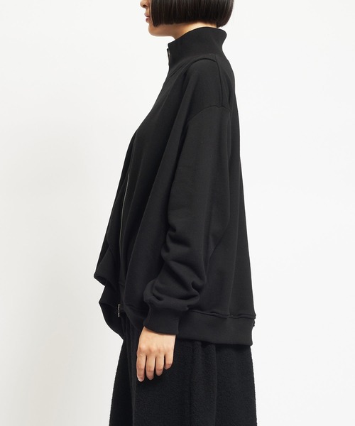 gomme（ゴム）の「30/10裏毛　ドレープジャケット（その他アウター・レディース・ブラック・MEDIUM）」の8枚目の写真