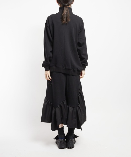 gomme（ゴム）の「30/10裏毛　ドレープジャケット（その他アウター・レディース・ブラック・MEDIUM）」の20枚目の写真