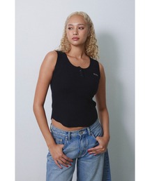 ALEXIA STAM | Box Logo Knit Tank Top /ロゴニットタンクトップ(タンクトップ)