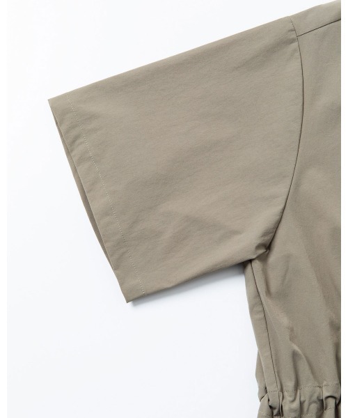 THOUSAND MILE（サウザンドマイル）の「[L's]SHORT SLEEVE SNAP OP NY/PU/ショートスリーブスナップワンピース（ワンピース・レディース・カーキ/ブラック/チャコールグレー/レンガ/ネイビー/オリーブ・FREE）」の12枚目の写真