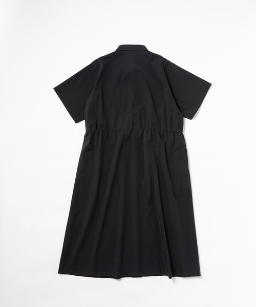 THOUSAND MILE（サウザンドマイル）の「[L's]SHORT SLEEVE SNAP OP NY/PU/ショートスリーブスナップワンピース（ワンピース・レディース・カーキ/ブラック/チャコールグレー/レンガ/ネイビー/オリーブ・FREE）」の22枚目の写真