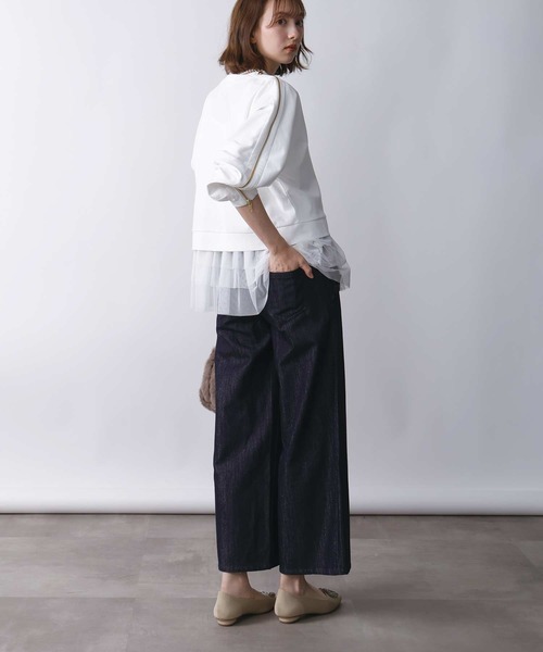 PICCIN(ピッチン)の「ファスナースリーブプルオーバー(Tシャツ/カットソー・レディース・ホワイト系その他/オフホワイト/ブラック・M)」の12枚目の写真