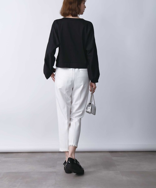 PICCIN(ピッチン)の「ファスナースリーブプルオーバー(Tシャツ/カットソー・レディース・ホワイト系その他/オフホワイト/ブラック・M)」の15枚目の写真