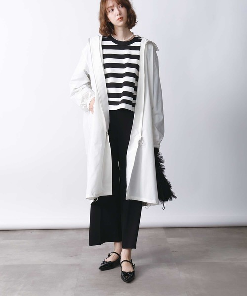 PICCIN(ピッチン)の「ファスナースリーブプルオーバー(Tシャツ/カットソー・レディース・ホワイト系その他/オフホワイト/ブラック・M)」の8枚目の写真