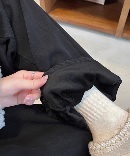 ONEP STAR(ワンピスター)の「裏起毛あったかワイドパンツ(その他パンツ・レディース・オフホワイト/ブラック/ライトブルー/ネイビー・MEDIUM/X-LARGE/LARGE/SMALL)」の14枚目の写真