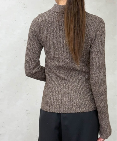 Per sist ence（パーシエンス）の「ホックデザインポロニットカーディガン（ニット/セーター・レディース・ブラウン/アイボリー/グレー/オフホワイト/チャコールグレー・ONE SIZE）」の22枚目の写真