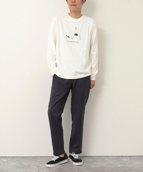 NOLLEY'S LIGHT(ノーリーズライト)の「別注プリント ロンT(Tシャツ/カットソー・メンズ・ホワイト系その他/ホワイト系その他3/ブルー系その他/ホワイト系その他2/ブラック系その他/ブラック系その他2・M/L)」の7枚目の写真