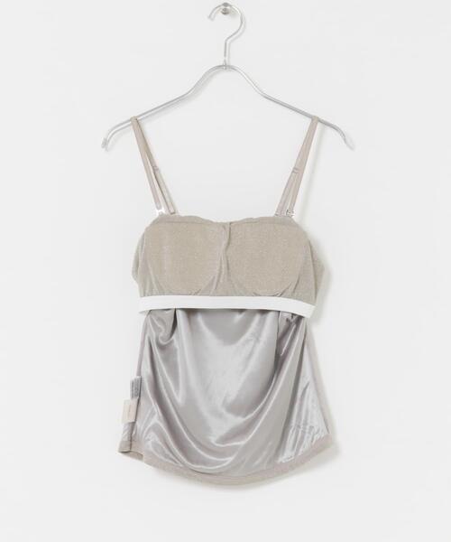 URBAN RESEARCH ROSSO WOMEN（アーバンリサーチ　ロッソ）の「kaene　ラメベアトップキャミソール（キャミソール・レディース・ベージュ系その他・FREE）」の6枚目の写真