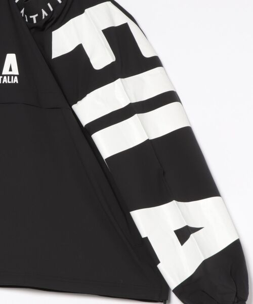 FILA GOLF(フィラゴルフ )の「FILA GOLF フィラゴルフ ゴルフウェア ワンポイント ロゴ ストレッチ 撥水 裏メッシュ 軽量 プルオーバー ブルゾン(ブルゾン・メンズ・ブラック/グレー/オフホワイト・M/L/LL/3L)」の5枚目の写真