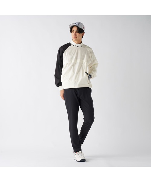 FILA GOLF(フィラゴルフ )の「FILA GOLF フィラゴルフ ゴルフウェア ワンポイント ロゴ ストレッチ 撥水 裏メッシュ 軽量 プルオーバー ブルゾン(ブルゾン・メンズ・ブラック/グレー/オフホワイト・M/L/LL/3L)」の18枚目の写真