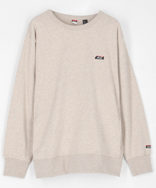 NANGA(ナンガ)の「NANGA/ナンガ E H MINI BOX LOGO EMBROIDERY SWT(スウェット・メンズ・ブラック/グレー/オフホワイト・MEDIUM/LARGE)」の2枚目の写真