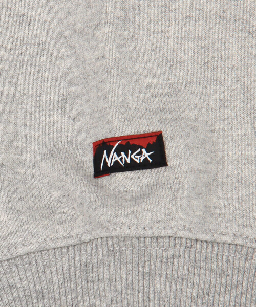 NANGA(ナンガ)の「NANGA/ナンガ E H MINI BOX LOGO EMBROIDERY SWT(スウェット・メンズ・ブラック/グレー/オフホワイト・MEDIUM/LARGE)」の9枚目の写真