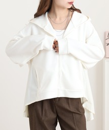 mitis（ミティス）の「mitis ダンボール バック布帛切替えジップパーカー（パーカー）」