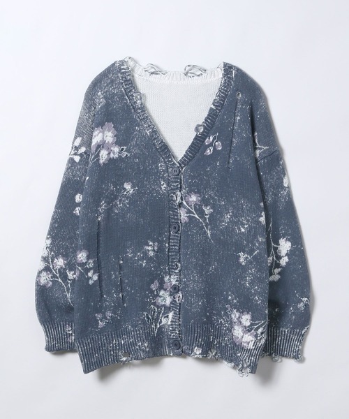 JEANASIS（ジーナシス）の「BlurフラワープリントVカーディガン/604991（カーディガン/ボレロ・レディース・ブラック系その他/ブルー系その他/ホワイト系その他・FREE）」の22枚目の写真