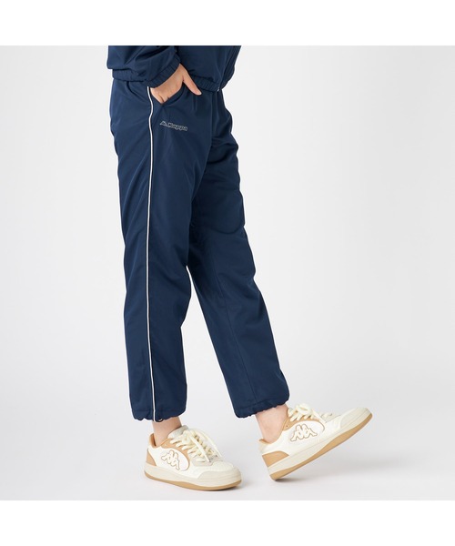 Kappa(カッパ)の「Kappa カッパ 軽量 裏フリース ポリエステル トラックパンツ ロングパンツ(その他パンツ・レディース・ネイビー/ブラック・LL/M/L)」の16枚目の写真
