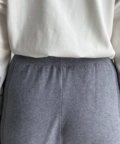 Chez toi（シェトワ）の「サイドリブセミフレアニットパンツ（その他パンツ・レディース・グレー/ブラック/ベージュ・FREE）」の20枚目の写真