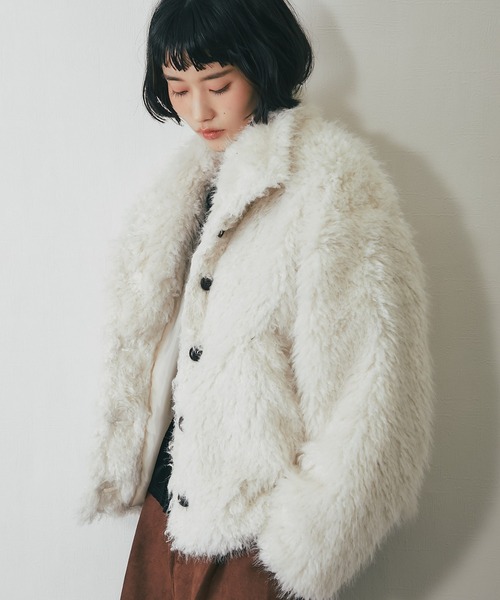 セール】シャギーファー2WAYジャケット（ブルゾン）｜ANOTHER S