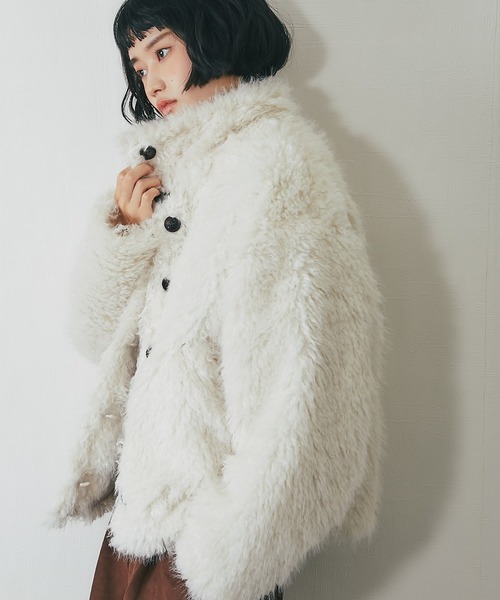 セール】シャギーファー2WAYジャケット（ブルゾン）｜ANOTHER S