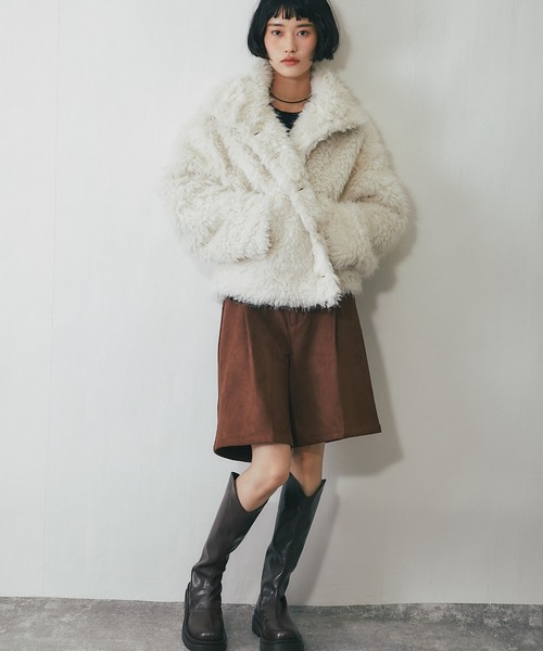 セール】シャギーファー2WAYジャケット（ブルゾン）｜ANOTHER S