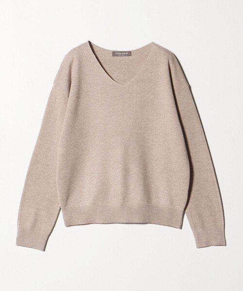 A DAY IN THE LIFE UNITED ARROWS（アデイインザライフユナイテッドアローズ）の「ミラノリブ Vネックニット ‐ウォッシャブル‐＜A DAY IN THE LIFE＞（ニット/セーター・レディース・ブラック/レッド/ベージュ/その他1・FREE）」の11枚目の写真