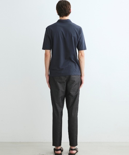 three dots（スリードッツ）の「パウダリーコットン スキッパーポロ（ポロシャツ・メンズ・ブラウン系その他・LARGE/MEDIUM/SMALL/X-LARGE）」の9枚目の写真