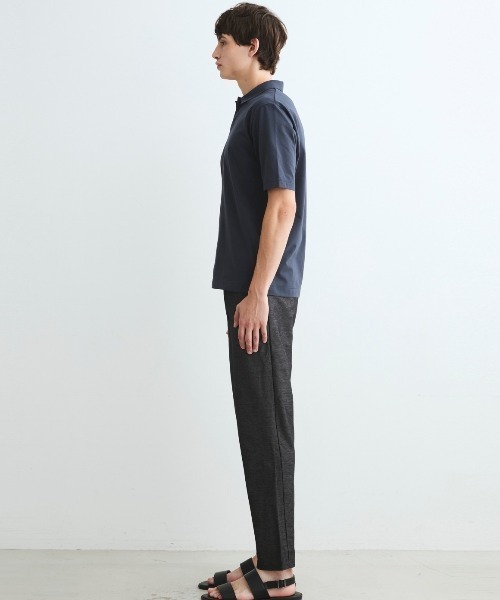 three dots（スリードッツ）の「パウダリーコットン スキッパーポロ（ポロシャツ・メンズ・ブラウン系その他・LARGE/MEDIUM/SMALL/X-LARGE）」の10枚目の写真