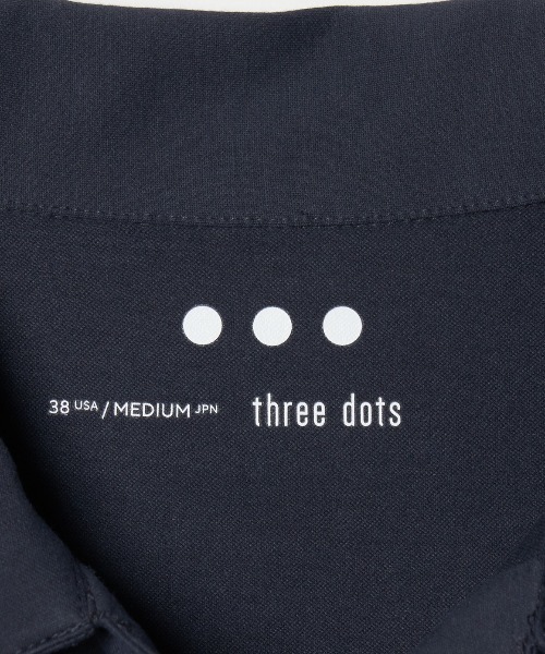 three dots（スリードッツ）の「パウダリーコットン スキッパーポロ（ポロシャツ・メンズ・ブラウン系その他・LARGE/MEDIUM/SMALL/X-LARGE）」の6枚目の写真
